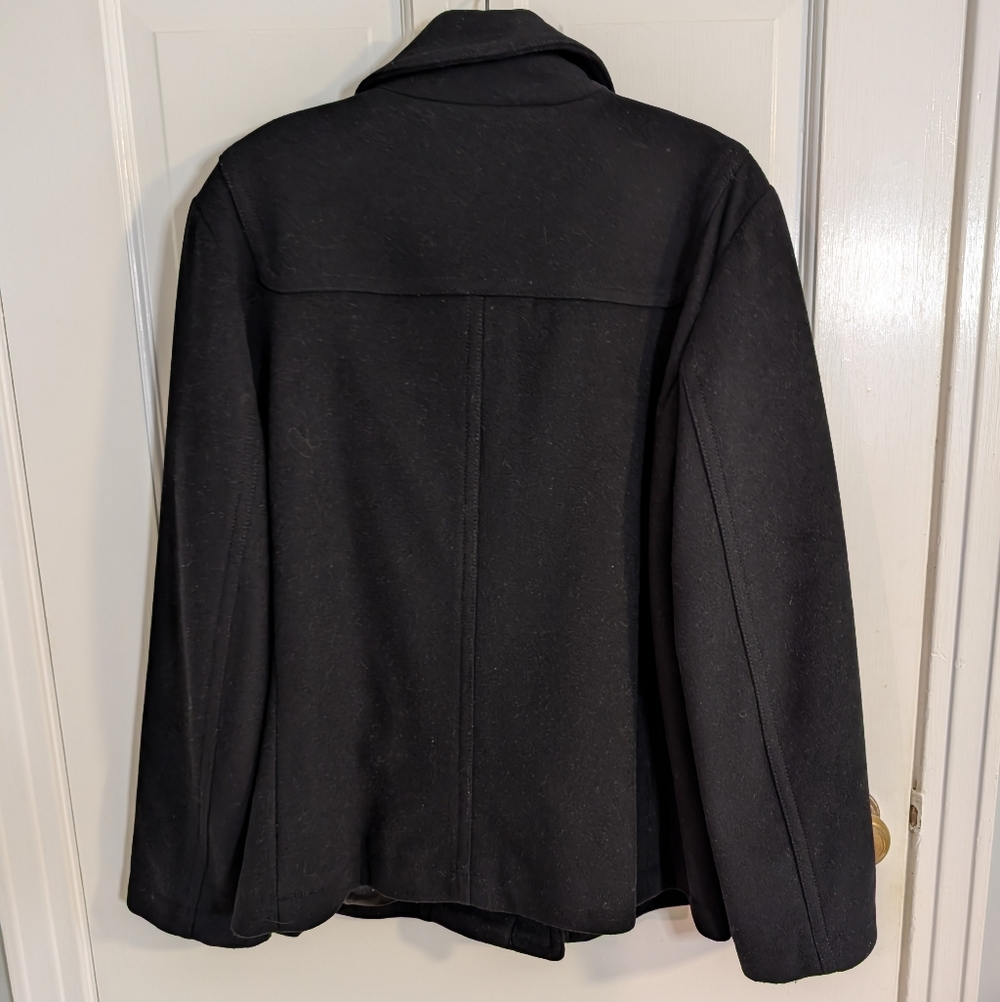 Gap Vintage Black Wool Toggle Peacoat - image 2